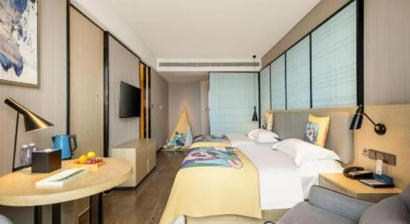 Bed in Echarm Hotel Nanning the MixC Dongmeng Business District