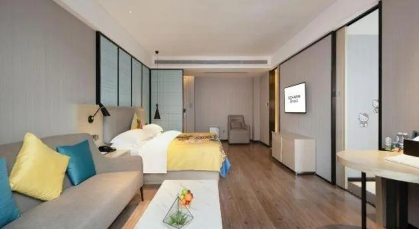 Bed in Echarm Hotel Nanning the MixC Dongmeng Business District