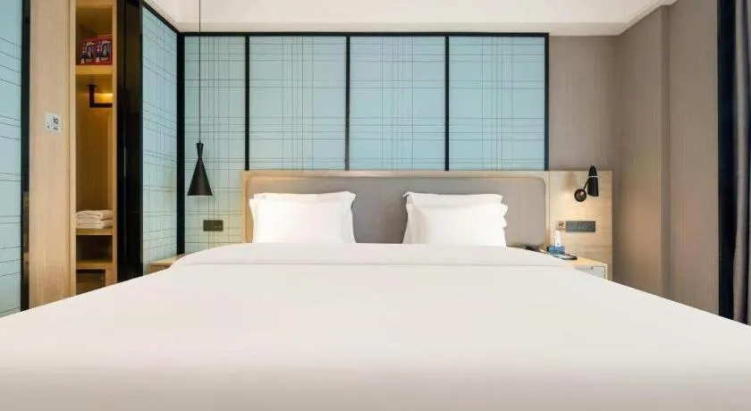 Bed in Echarm Hotel Nanning the MixC Dongmeng Business District