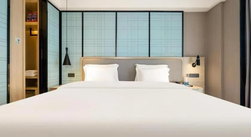 Bed in Echarm Hotel Nanning the MixC Dongmeng Business District