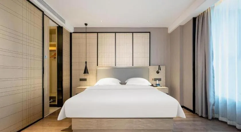 Bed in Echarm Hotel Nanning the MixC Dongmeng Business District