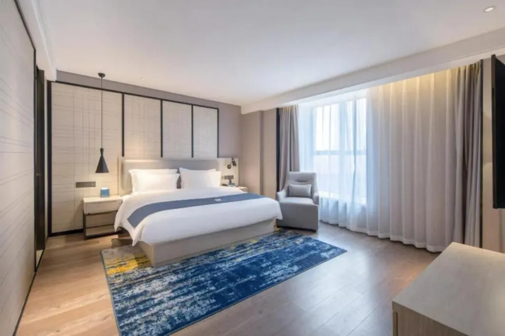 Bed in Echarm Hotel Nanning the MixC Dongmeng Business District