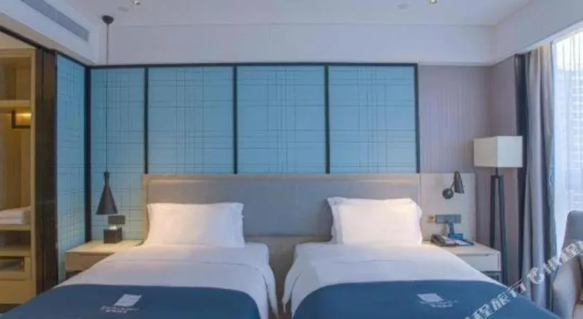 Bed in Echarm Hotel Nanning the MixC Dongmeng Business District