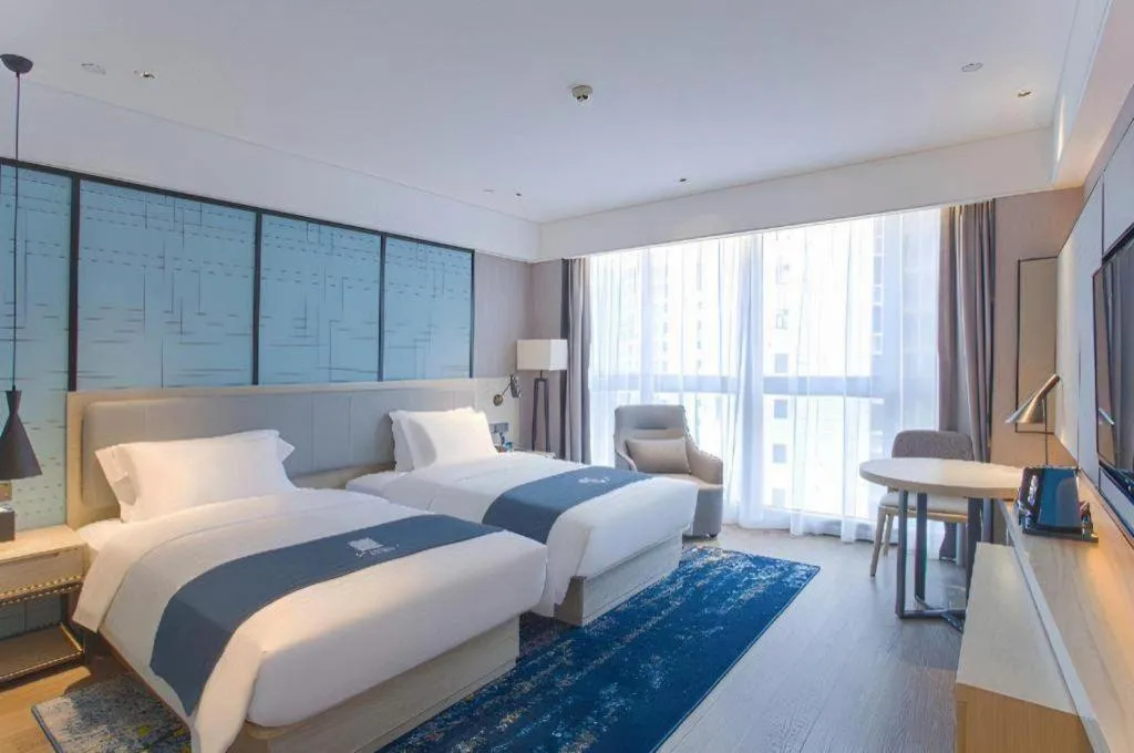 Bed in Echarm Hotel Nanning the MixC Dongmeng Business District