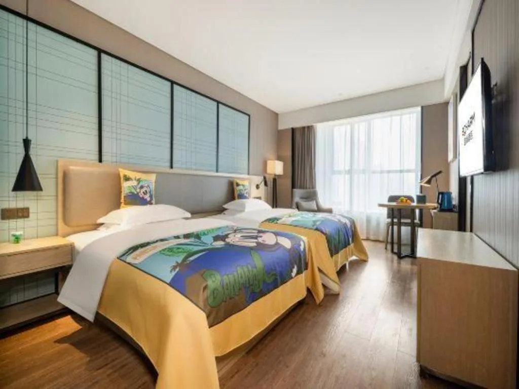 Bed in Echarm Hotel Nanning the MixC Dongmeng Business District