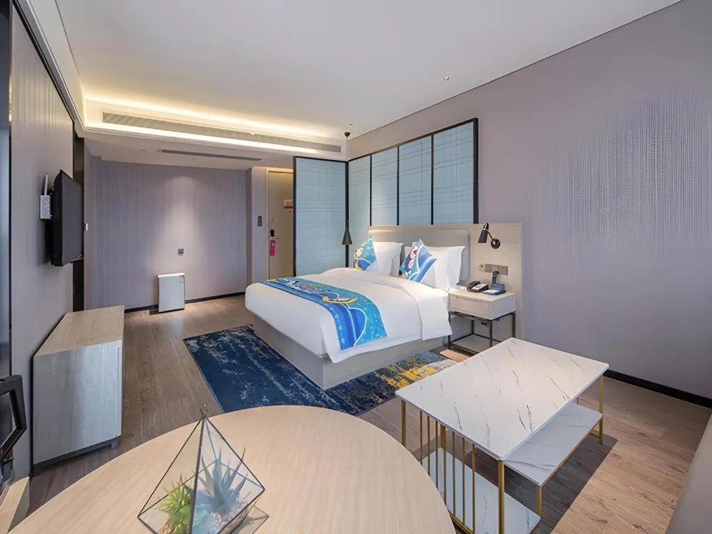 Bed in Echarm Hotel Nanning the MixC Dongmeng Business District