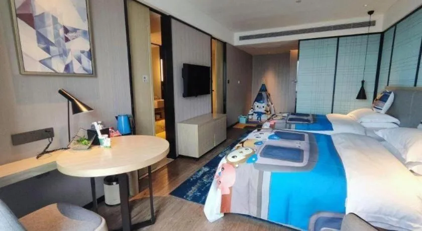 Bed in Echarm Hotel Nanning the MixC Dongmeng Business District