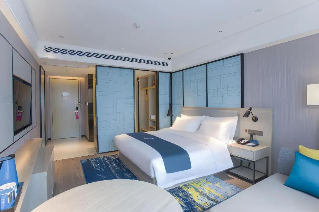 Bed in Echarm Hotel Nanning the MixC Dongmeng Business District