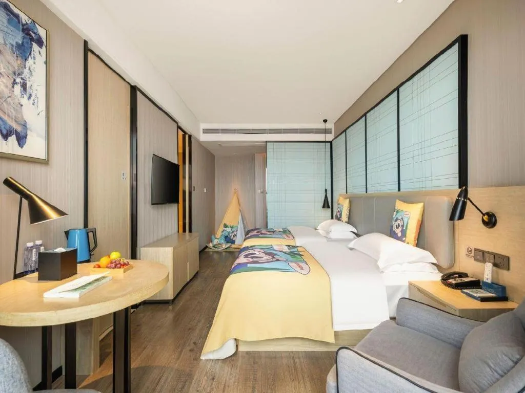 Bed in Echarm Hotel Nanning the MixC Dongmeng Business District