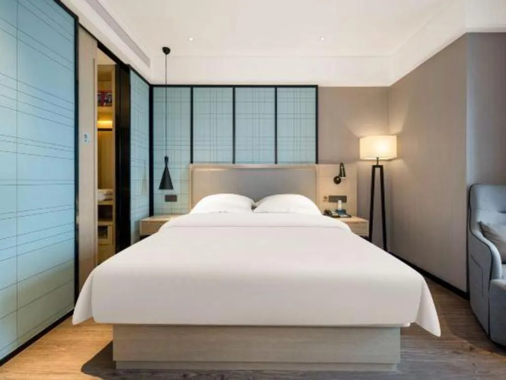 Bed in Echarm Hotel Nanning the MixC Dongmeng Business District