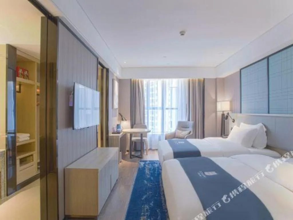 Bed in Echarm Hotel Nanning the MixC Dongmeng Business District