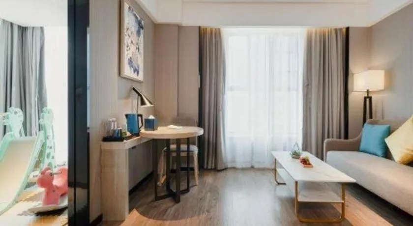 Bed in Echarm Hotel Nanning the MixC Dongmeng Business District