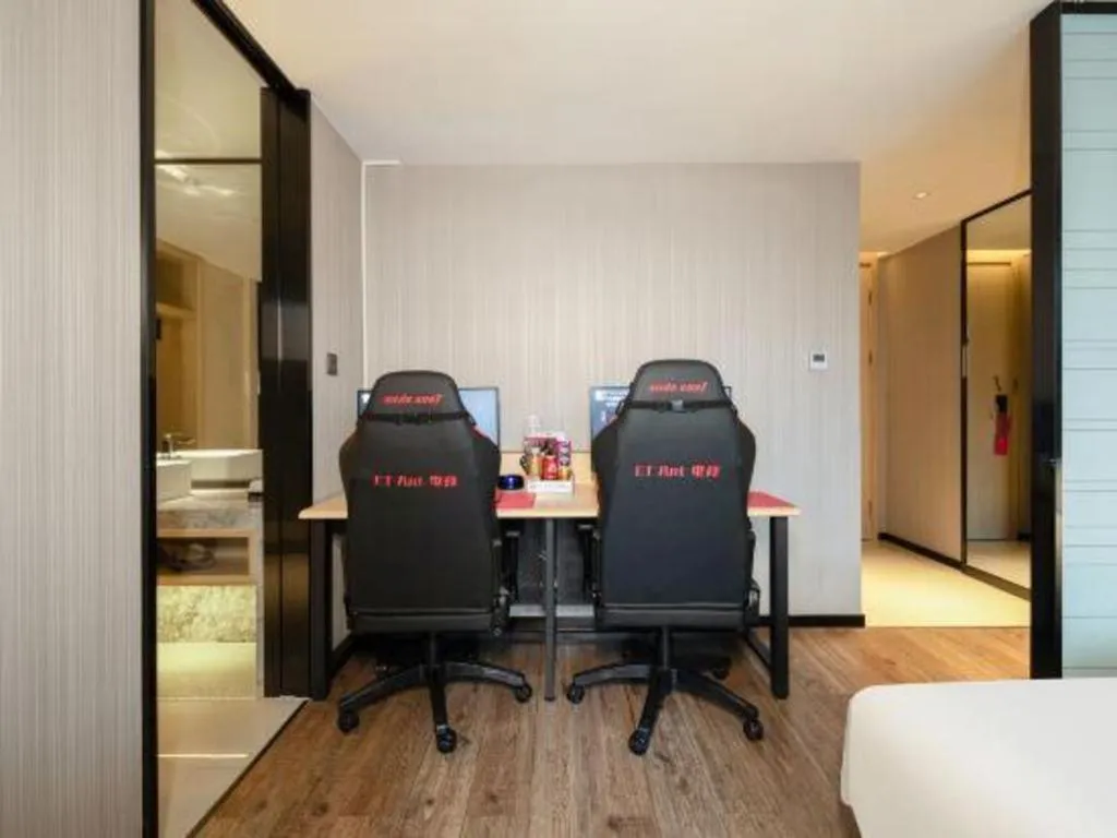 Bed in Echarm Hotel Nanning the MixC Dongmeng Business District