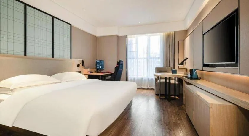 Bed in Echarm Hotel Nanning the MixC Dongmeng Business District