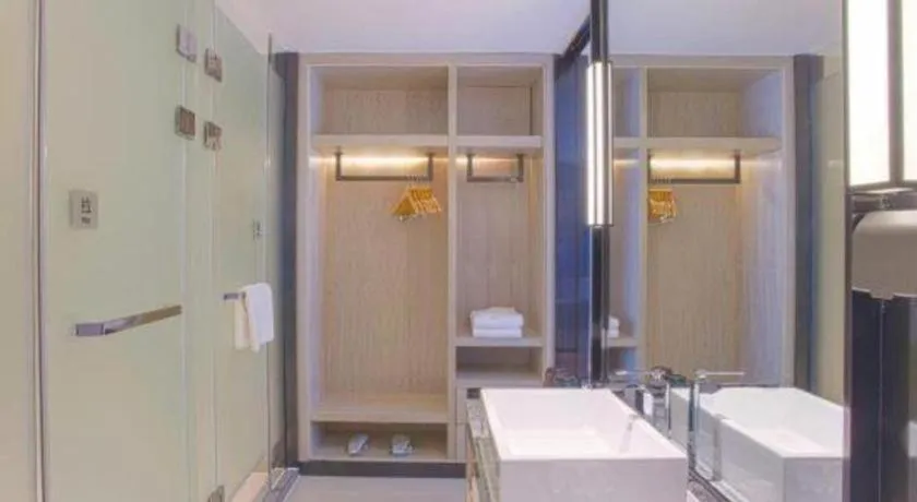 Bed in Echarm Hotel Nanning the MixC Dongmeng Business District