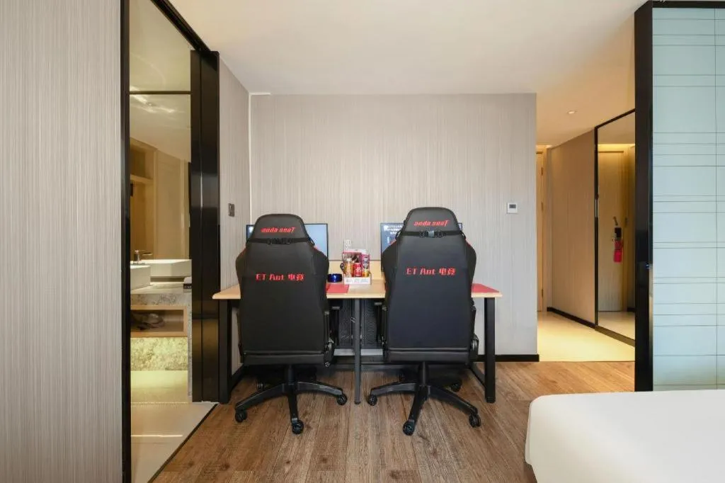 Bed in Echarm Hotel Nanning the MixC Dongmeng Business District