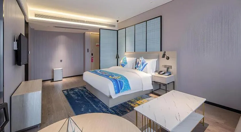 Bed in Echarm Hotel Nanning the MixC Dongmeng Business District