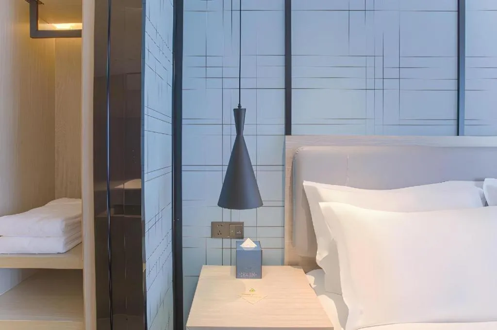 Bed in Echarm Hotel Nanning the MixC Dongmeng Business District