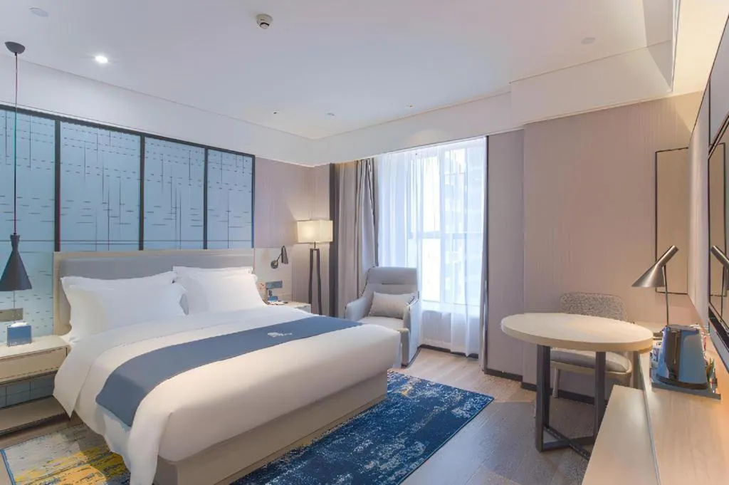 Bed in Echarm Hotel Nanning the MixC Dongmeng Business District