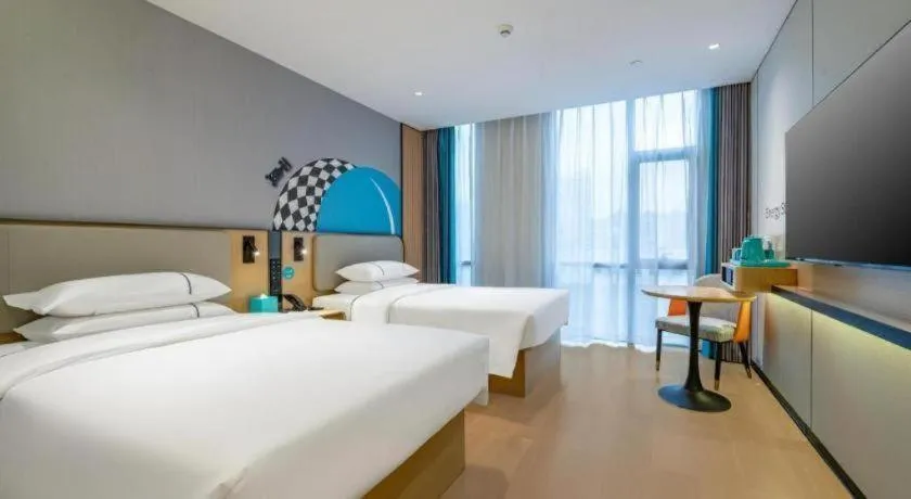 Bed in City Comfort Inn Qingyuan Longtang Light Rail Changlong