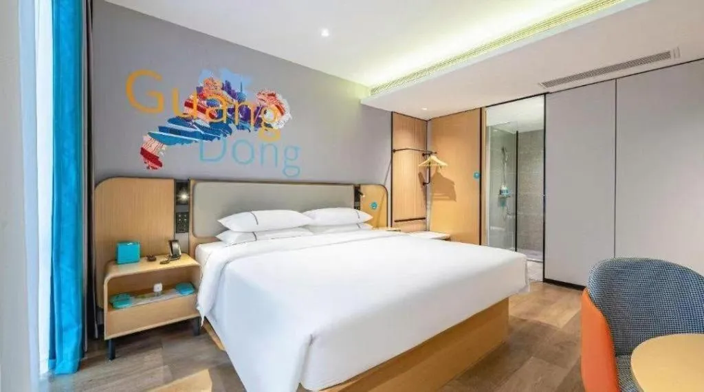 Bed in City Comfort Inn Qingyuan Longtang Light Rail Changlong