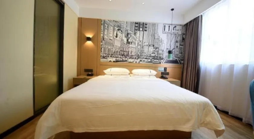 Bed in City Comfort Inn Qingyuan Longtang Light Rail Changlong