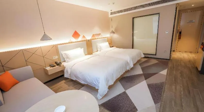 Bed in Borrman Hotel Yongzhou High Speed Railway Station