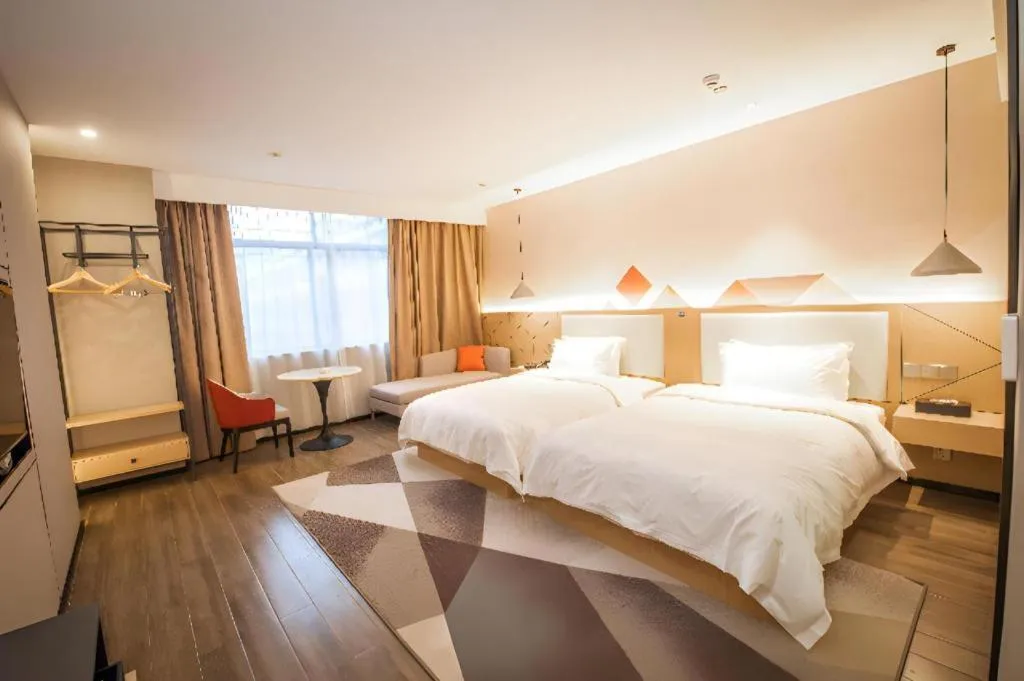 Bed in Borrman Hotel Yongzhou High Speed Railway Station