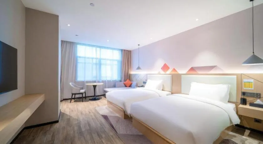 Bed in Borrman Hotel Yongzhou High Speed Railway Station