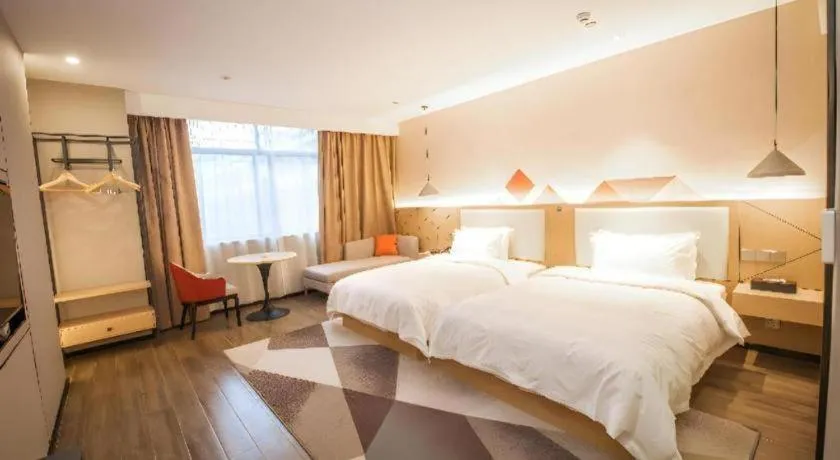 Bed in Borrman Hotel Yongzhou High Speed Railway Station