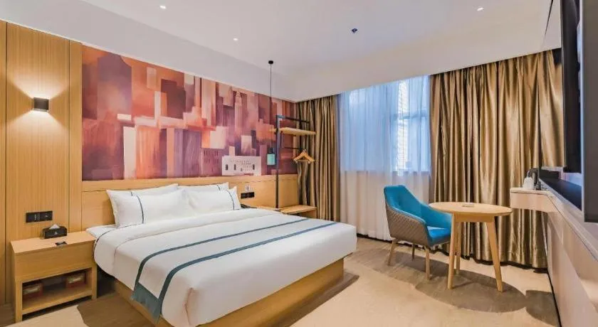 Bed in City Comfort Inn Hotel Dongguan Humen Pedestrian Street