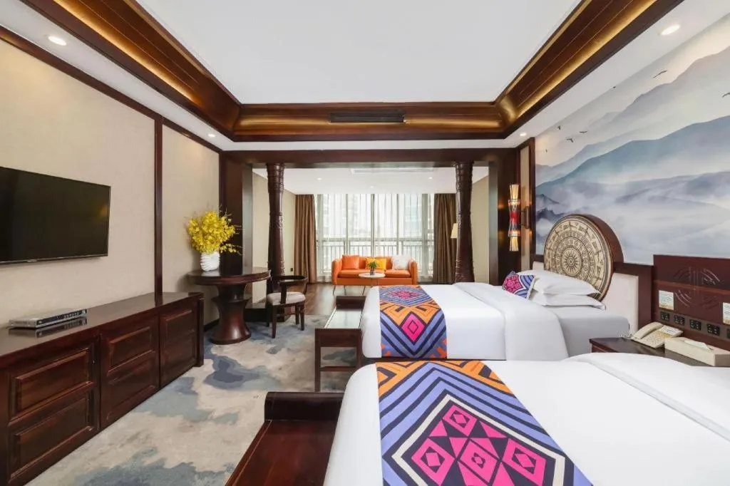 Bed in Immersing Hotels& Resort Guilin International Trade Exhibition Center