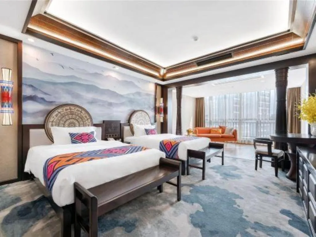 Bed in Immersing Hotels& Resort Guilin International Trade Exhibition Center