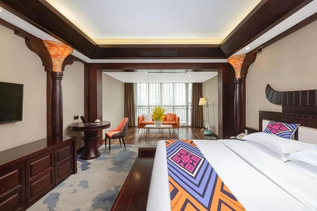 Bed in Immersing Hotels& Resort Guilin International Trade Exhibition Center