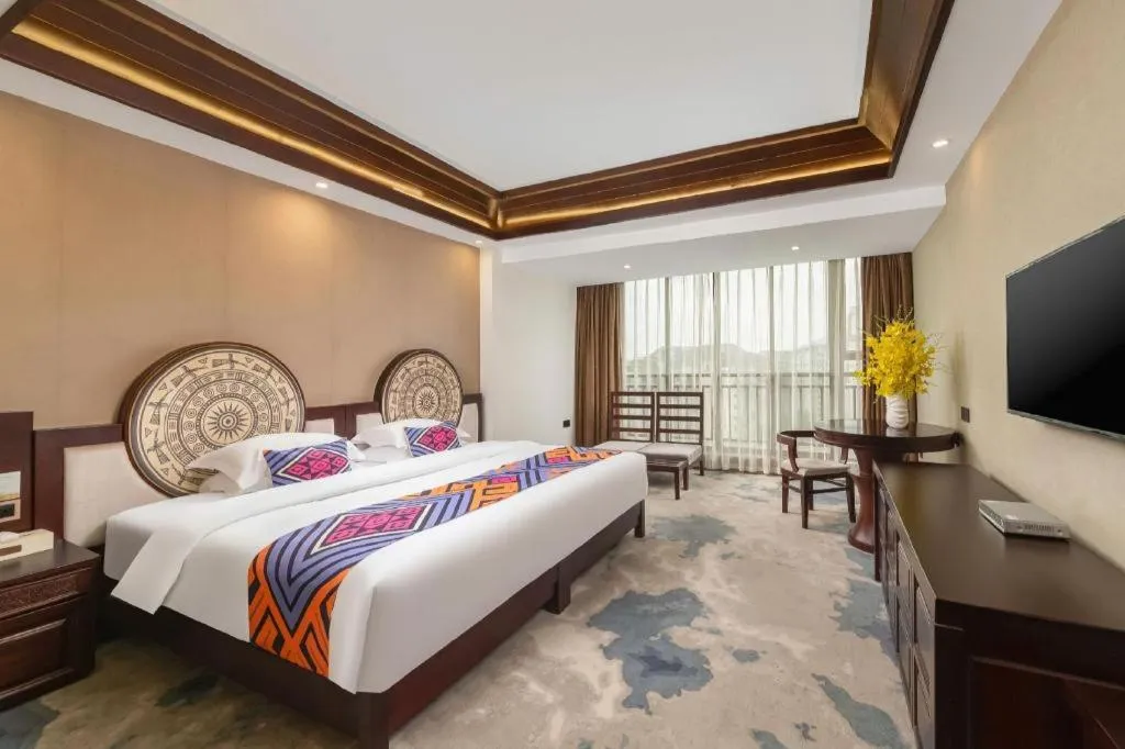 Bed in Immersing Hotels& Resort Guilin International Trade Exhibition Center