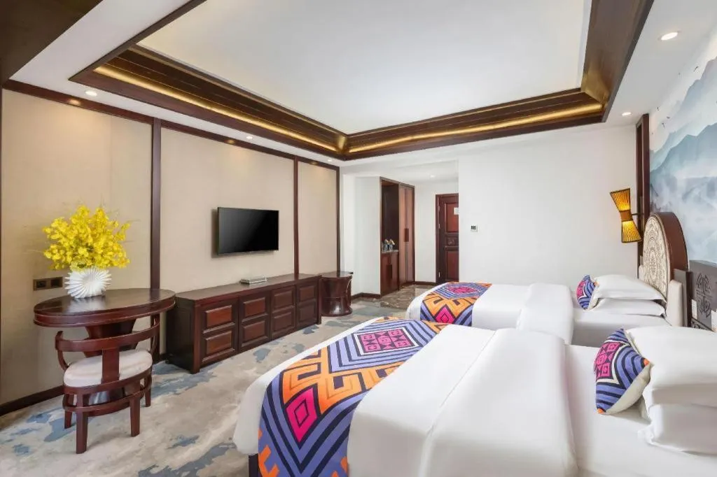 Bed in Immersing Hotels& Resort Guilin International Trade Exhibition Center