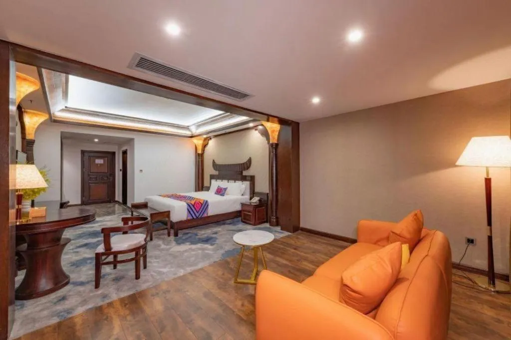 Bed in Immersing Hotels& Resort Guilin International Trade Exhibition Center