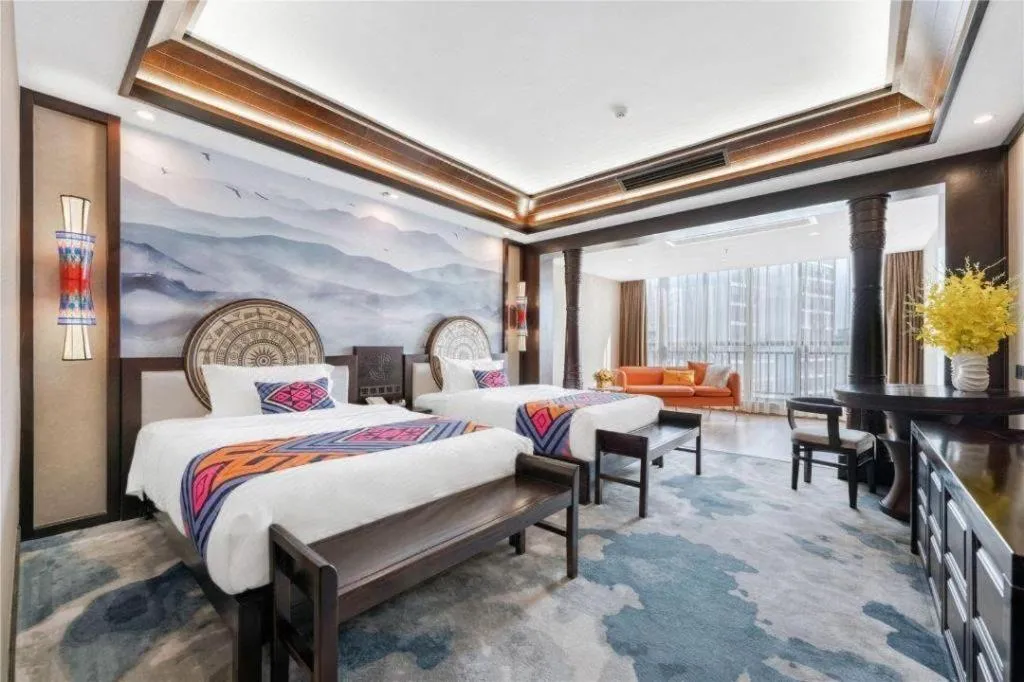 Bed in Immersing Hotels& Resort Guilin International Trade Exhibition Center