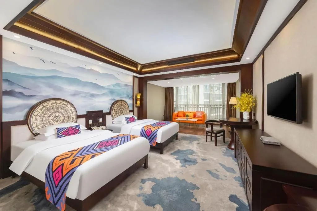 Bed in Immersing Hotels& Resort Guilin International Trade Exhibition Center