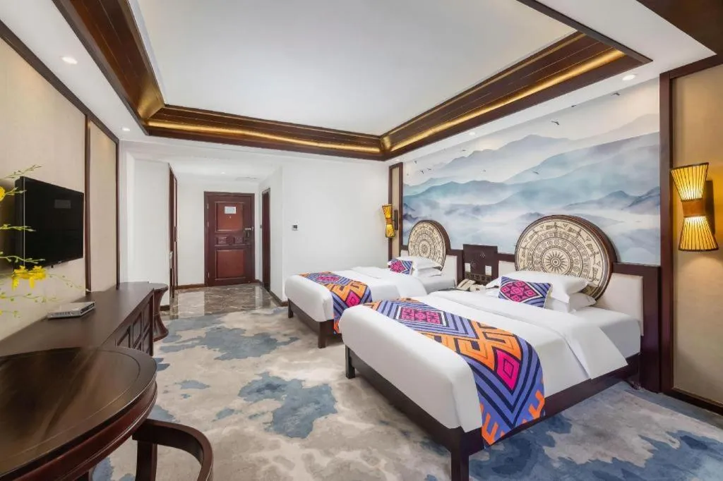 Bed in Immersing Hotels& Resort Guilin International Trade Exhibition Center