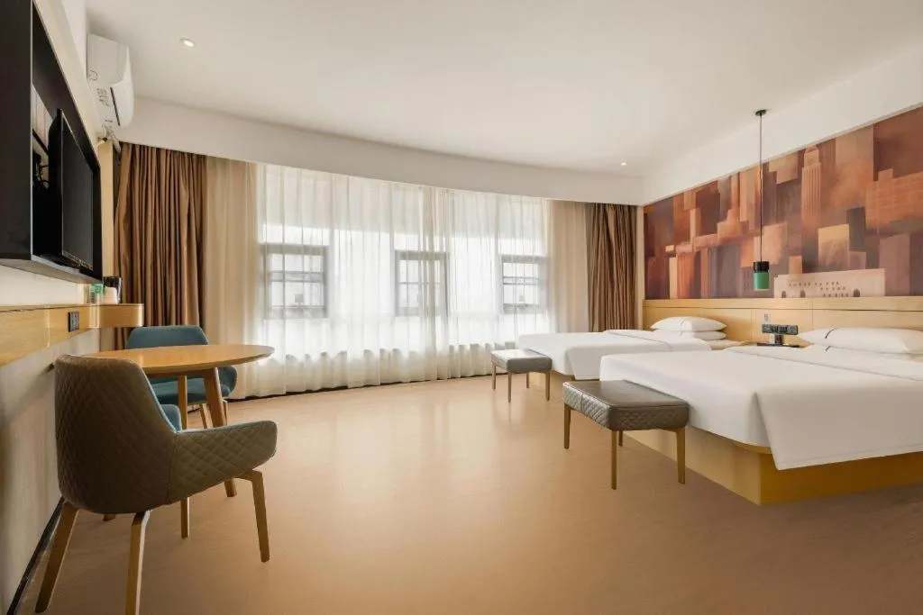 Bed in City Comfort Inn Fangchenggang Government Affairs Center