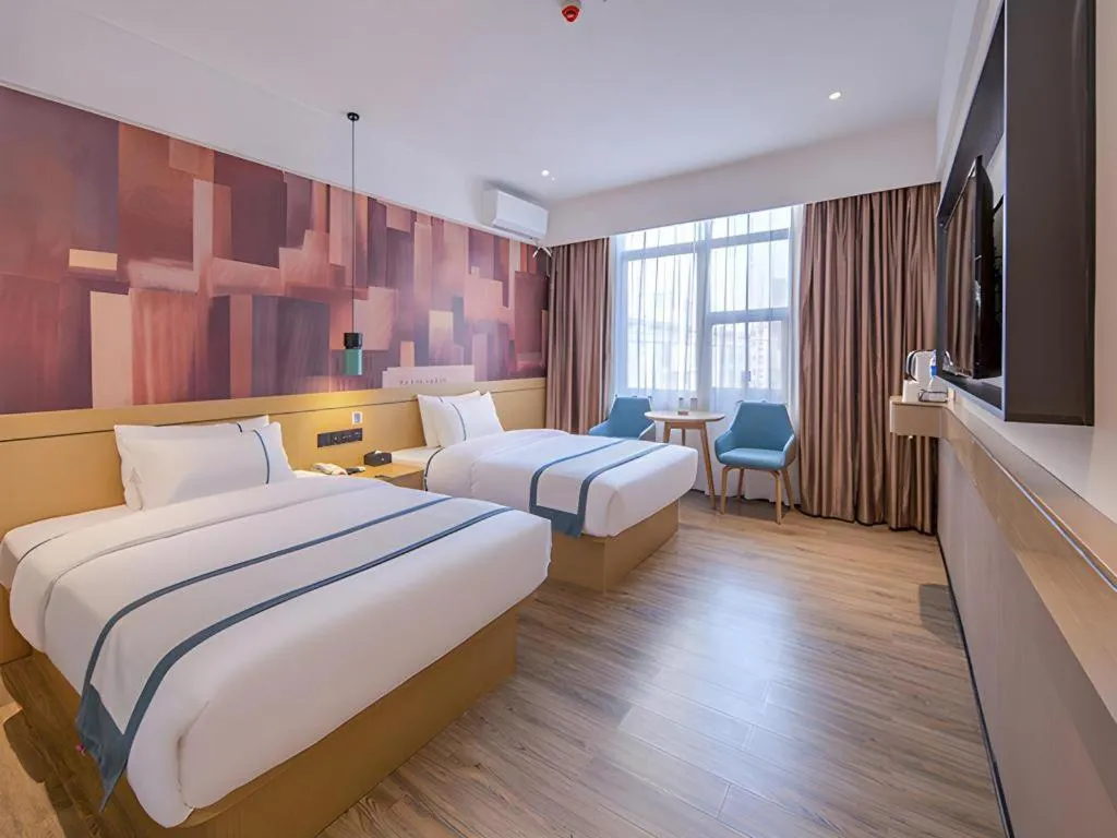 Bed in City Comfort Inn Fangchenggang Government Affairs Center