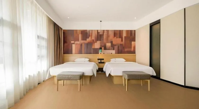 Bed in City Comfort Inn Fangchenggang Government Affairs Center