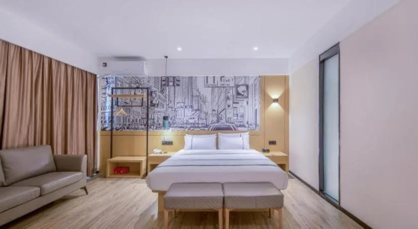 Bed in City Comfort Inn Fangchenggang Government Affairs Center