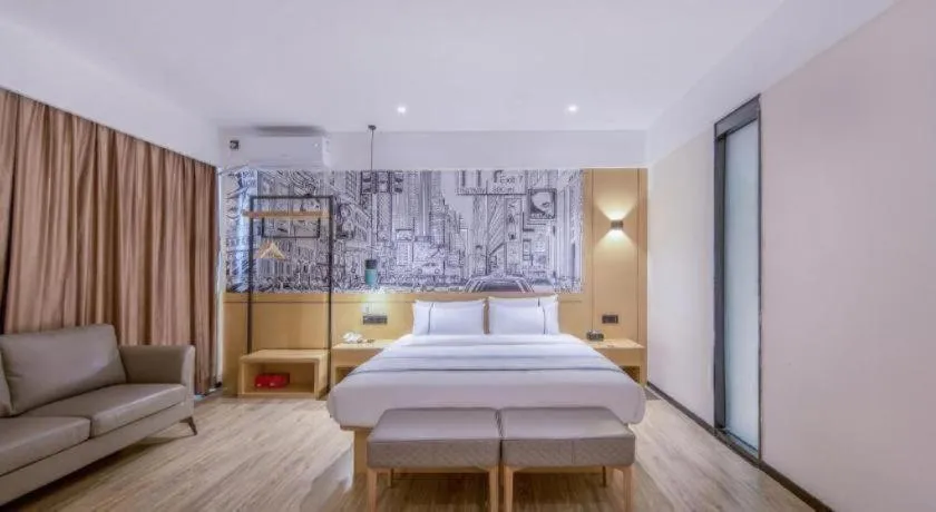 Bed in City Comfort Inn Fangchenggang Government Affairs Center