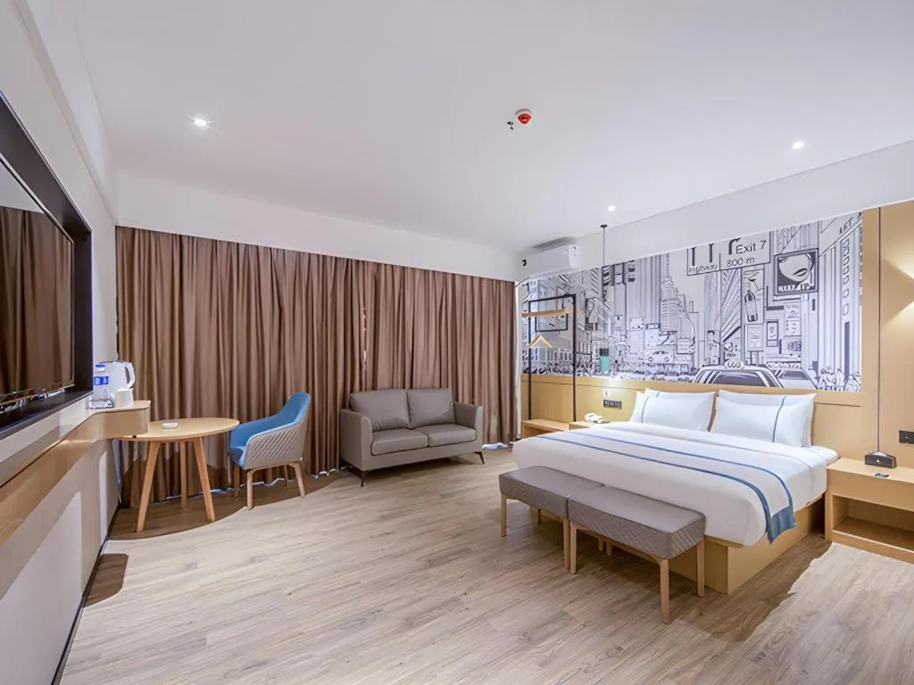 Bed in City Comfort Inn Fangchenggang Government Affairs Center