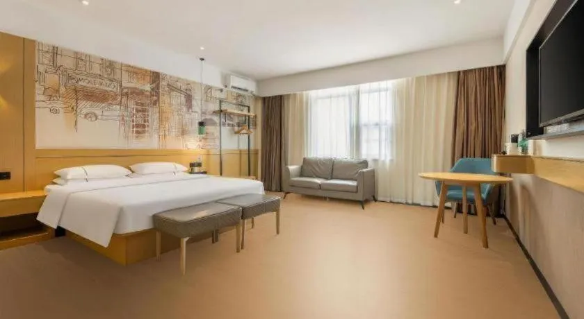 Bed in City Comfort Inn Fangchenggang Government Affairs Center