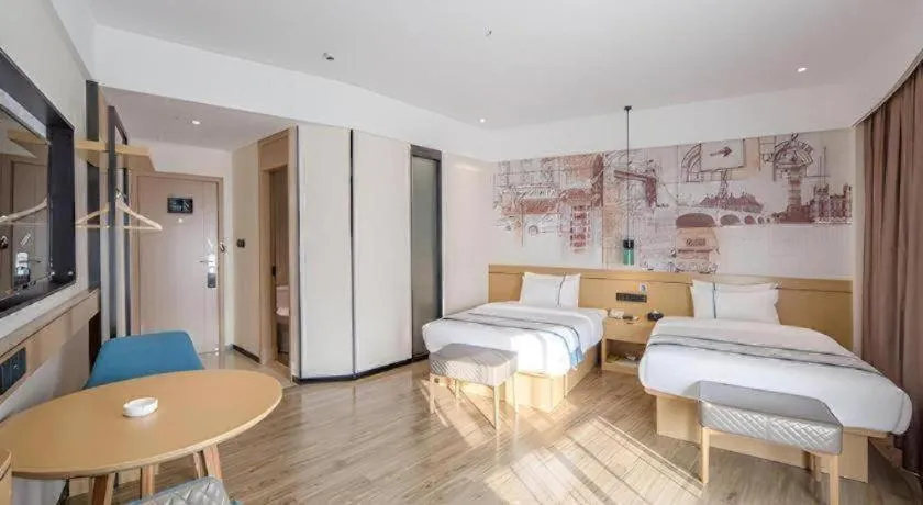 Bed in City Comfort Inn Fangchenggang Government Affairs Center