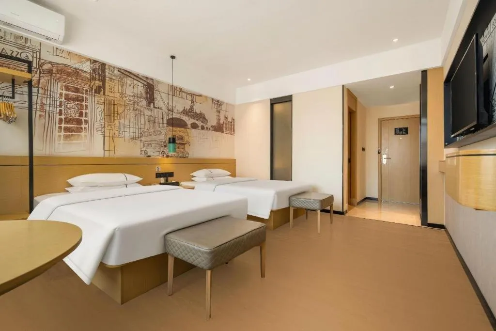 Bed in City Comfort Inn Fangchenggang Government Affairs Center