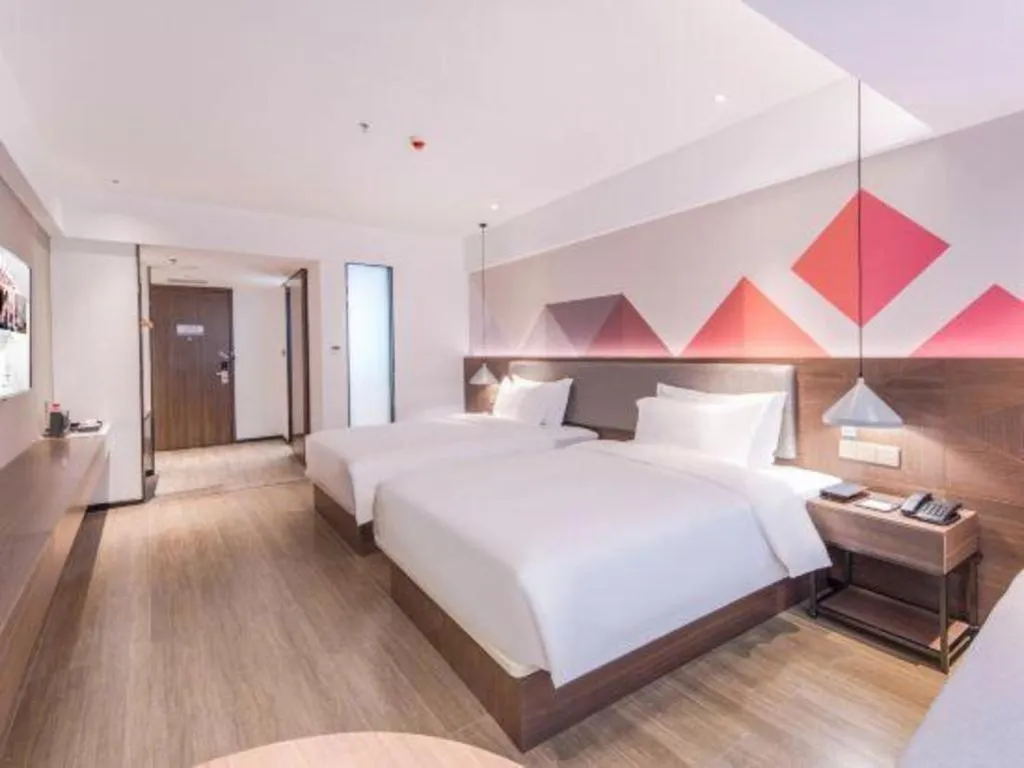 Bed in Borrman Hotel Hezhou High Speed Railway Station Guangming Avenue